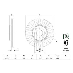 BOSCH Brzdový kotúč vetraný Ø280.3mm   0 986 478 590_thumb5