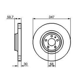 BOSCH Brzdový kotúč vetraný Ø347mm   0 986 479 260_thumb5