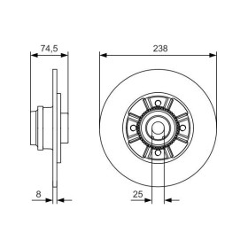 BOSCH Brzdový kotúč plny Ø238mm   0 986 479 759_thumb5