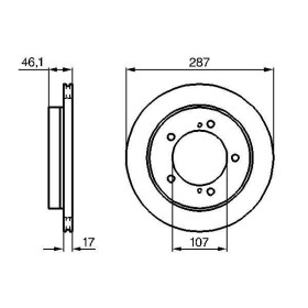 BOSCH Brzdový kotúč vetraný Ø287mm   0 986 478 422_thumb5