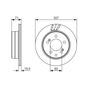 BOSCH Brzdový kotúč vetraný Ø307mm   0 986 479 665_thumb5