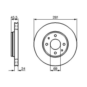 BOSCH Brzdový kotúč vetraný Ø281mm   0 986 479 B37_thumb5