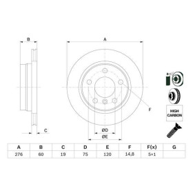 BOSCH Brzdový kotúč vetraný Ø276mm   0 986 478 642_thumb5