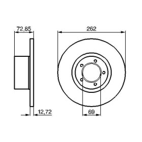 BOSCH Brzdový kotúč plny Ø262mm   0 986 478 077_thumb3