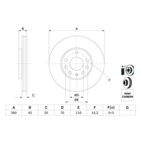 BOSCH Brzdový kotúč vetraný Ø280mm   0 986 478 883_thumb5