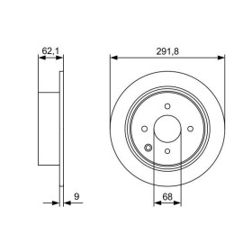 BOSCH Brzdový kotúč plny Ø291,8mm   0 986 479 D18_thumb5