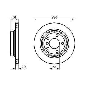 BOSCH Brzdový kotúč vetraný Ø298mm   0 986 478 426_thumb6