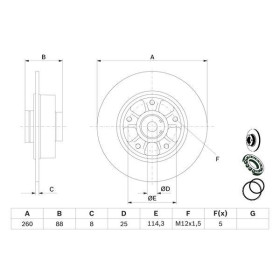 BOSCH Brzdový kotúč plny Ø260mm   0 986 479 C87_thumb5