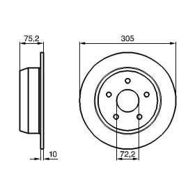 BOSCH Brzdový kotúč plny Ø305mm   0 986 478 771_thumb5