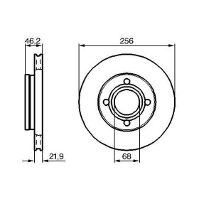 BOSCH Brzdový kotúč vetraný Ø256mm   0 986 478 018_thumb5