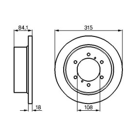 BOSCH Brzdový kotúč plny Ø315mm   0 986 478 713_thumb5