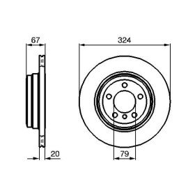 BOSCH Brzdový kotúč vetraný Ø324mm   0 986 479 004_thumb5