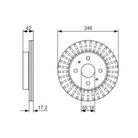 BOSCH Brzdový kotúč vetraný Ø246mm   0 986 479 769_thumb5