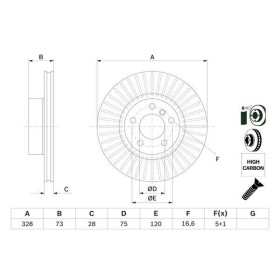 BOSCH Brzdový kotúč vetraný Ø328mm   0 986 479 771_thumb5