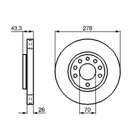 BOSCH Brzdový kotúč vetraný Ø278,2mm   0 986 479 262_thumb5