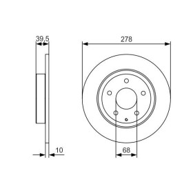 BOSCH Brzdový kotúč plny Ø278mm   0 986 479 C22_thumb5