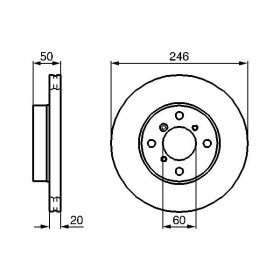 BOSCH Brzdový kotúč vetraný Ø246mm   0 986 478 841_thumb5