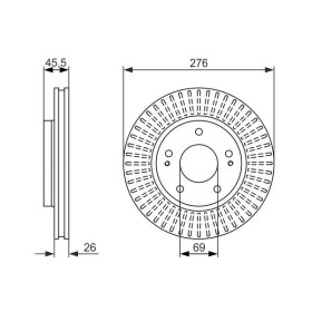 BOSCH Brzdový kotúč vetraný Ø276mm   0 986 479 604_thumb5