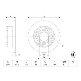 BOSCH Brzdový kotúč plny Ø289mm   0 986 478 886_thumb5