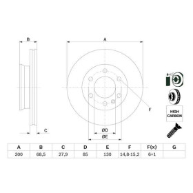 BOSCH Brzdový kotúč vetraný Ø299.5mm   0 986 479 294_thumb5