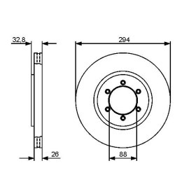 BOSCH Brzdový kotúč vetraný Ø294mm   0 986 479 416_thumb5