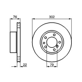 BOSCH Brzdový kotúč vetraný Ø302mm   0 986 478 318_thumb5