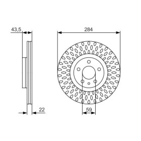 BOSCH Brzdový kotúč vetraný Ø284mm   0 986 479 558_thumb5