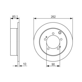 BOSCH Brzdový kotúč plny Ø262mm   0 986 479 603_thumb5