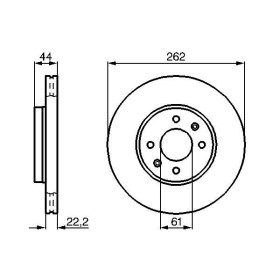 BOSCH Brzdový kotúč vetraný Ø262mm   0 986 478 598_thumb5