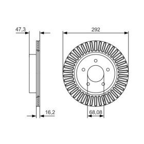 BOSCH Brzdový kotúč vetraný Ø292mm   0 986 479 D20_thumb5