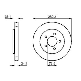 BOSCH Brzdový kotúč vetraný Ø281mm   0 986 478 109_thumb5