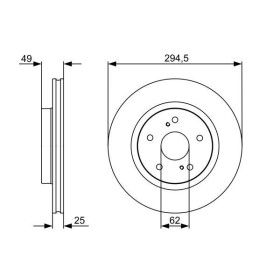 BOSCH Brzdový kotúč vetraný Ø294mm   0 986 479 559_thumb5