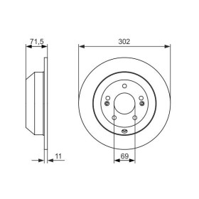 BOSCH Brzdový kotúč plny Ø301,8mm   0 986 479 081_thumb5