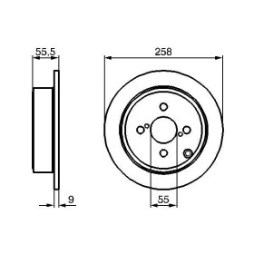 BOSCH Brzdový kotúč plny Ø258mm   0 986 479 086_thumb5