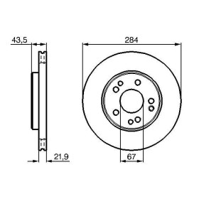 BOSCH Brzdový kotúč vetraný Ø284mm   0 986 478 186_thumb5