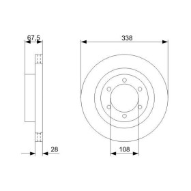 BOSCH Brzdový kotúč vetraný Ø337,8mm   0 986 479 304_thumb5