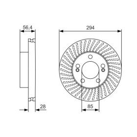 BOSCH Brzdový kotúč vetraný Ø294mm   0 986 479 C31_thumb5