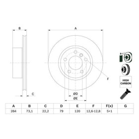 BOSCH Brzdový kotúč vetraný Ø284mm   0 986 479 213_thumb5