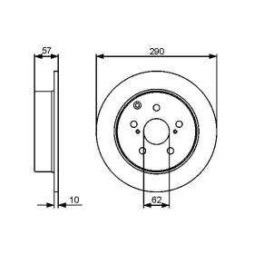 BOSCH Brzdový kotúč plny Ø290mm   0 986 479 448_thumb5