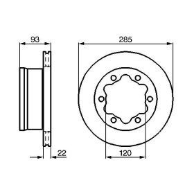 BOSCH Brzdový kotúč vetraný Ø284,8mm   0 986 479 B38_thumb5