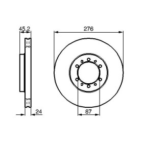 BOSCH Brzdový kotúč vetraný Ø276mm   0 986 478 844_thumb5