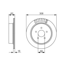 BOSCH Brzdový kotúč vetraný Ø307,8mm   0 986 479 606_thumb5