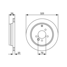 BOSCH Brzdový kotúč vetraný Ø325mm   0 986 479 375_thumb5