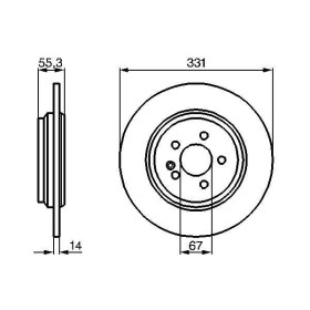 BOSCH Brzdový kotúč plny Ø331mm   0 986 478 995_thumb5