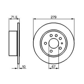 BOSCH Brzdový kotúč plny Ø279mm   0 986 478 199_thumb5