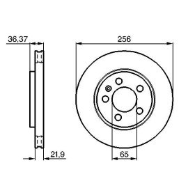 BOSCH Brzdový kotúč vetraný Ø256mm   0 986 478 482_thumb5