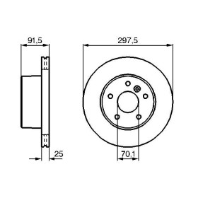 BOSCH Brzdový kotúč vetraný Ø297mm   0 986 479 146_thumb5