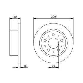 BOSCH Brzdový kotúč plny Ø299,7mm   0 986 479 317_thumb5