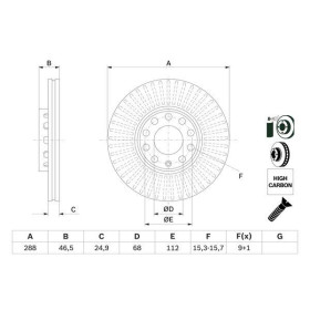 BOSCH Brzdový kotúč vetraný Ø288mm   0 986 478 546_thumb5