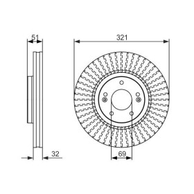 BOSCH Brzdový kotúč vetraný Ø321mm   0 986 479 692_thumb5